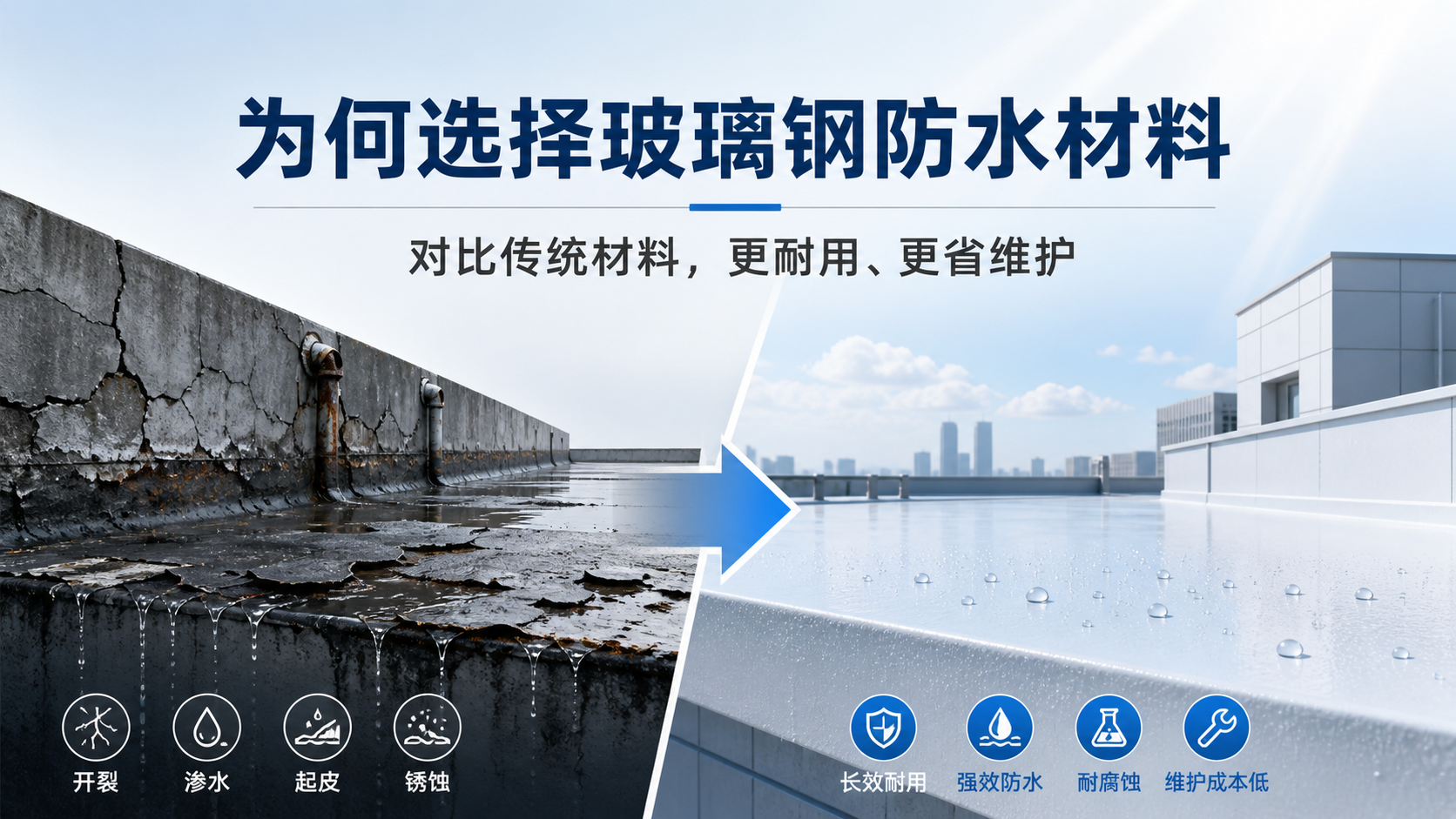 在百色，为何选择玻璃钢防水材料而非传统材料